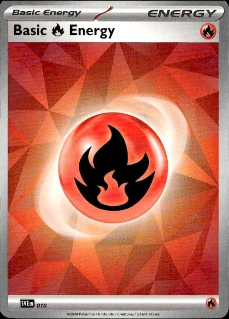 2023 Pokémon Prismatic Evolutions Basic Fire Energy #010/131 trading card