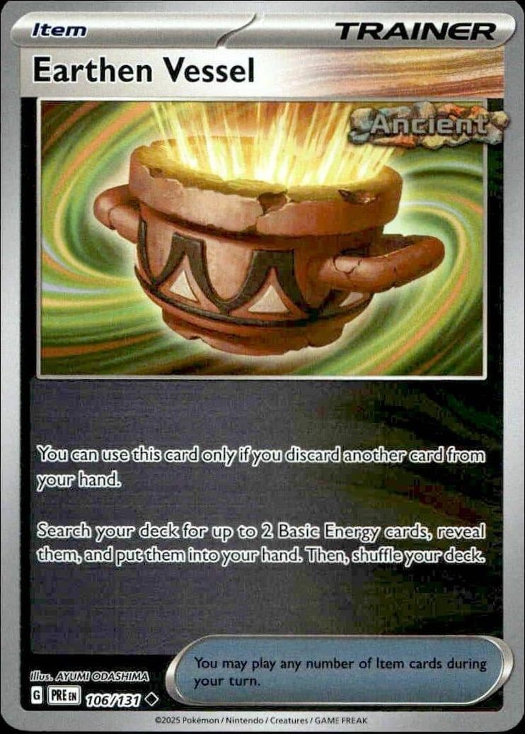 2025 Pokémon Prismatic Evolutions Earthen Vessel #106/131 trading card