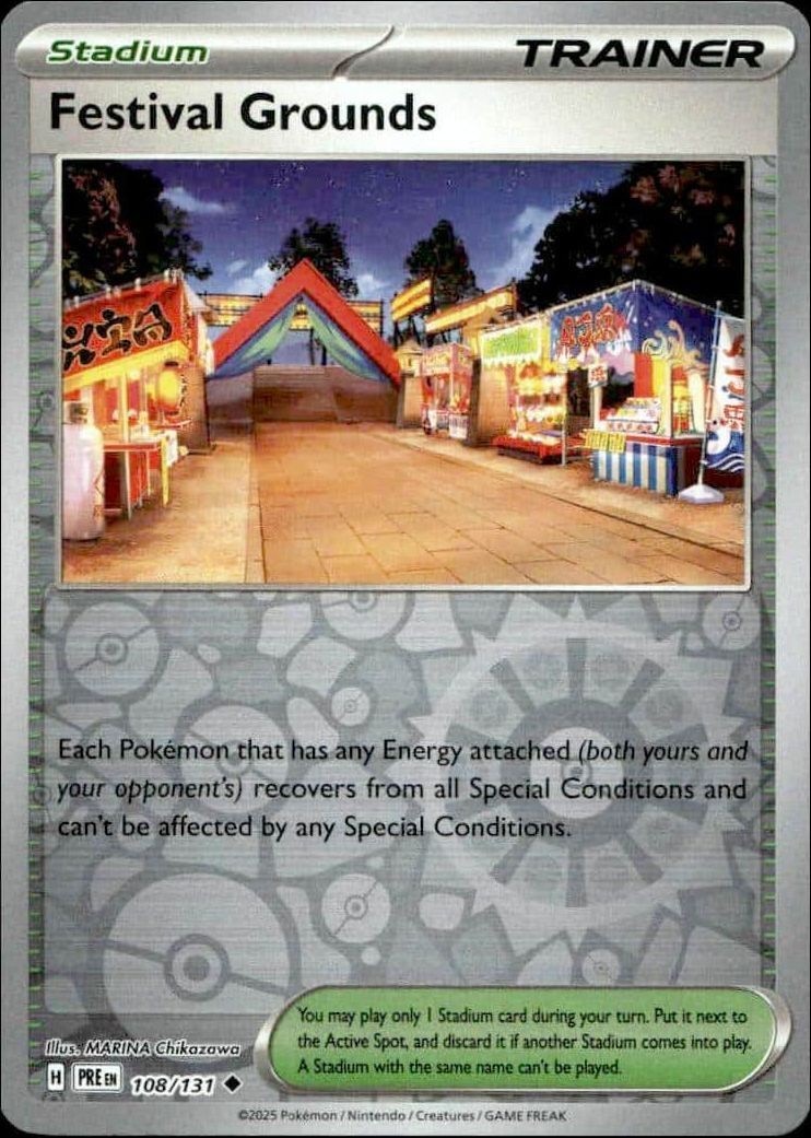 2025 Pokémon Prismatic Evolutions Festival Grounds #108/131 trading card
