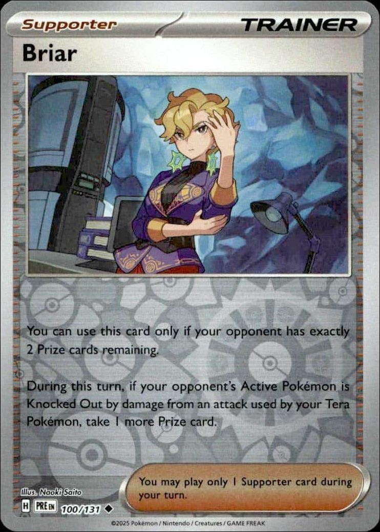 2025 Pokémon Prismatic Evolutions Briar #100/131 trading card
