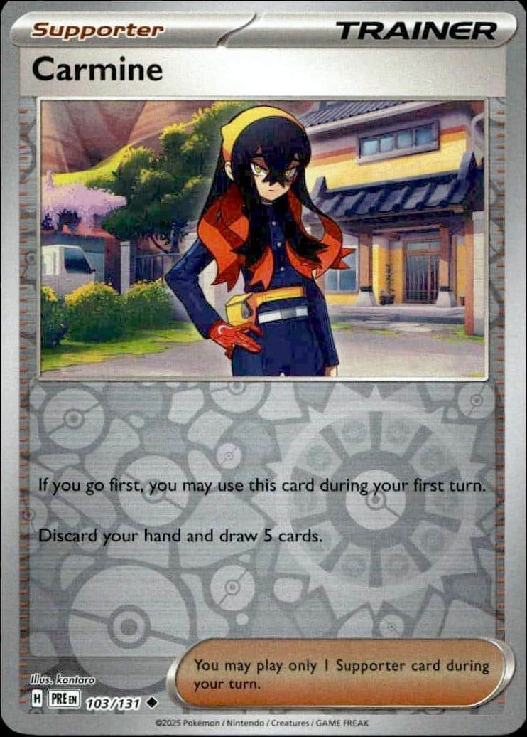 2025 Pokémon Prismatic Evolutions Carmine #103/131 trading card