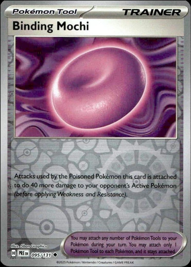 2025 Pokémon Prismatic Evolutions Binding Mochi #095/131 trading card