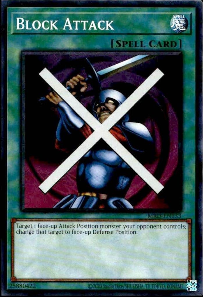 2023 Yu-Gi-Oh Metal Raiders Block Attack #MRD-EN133 trading card