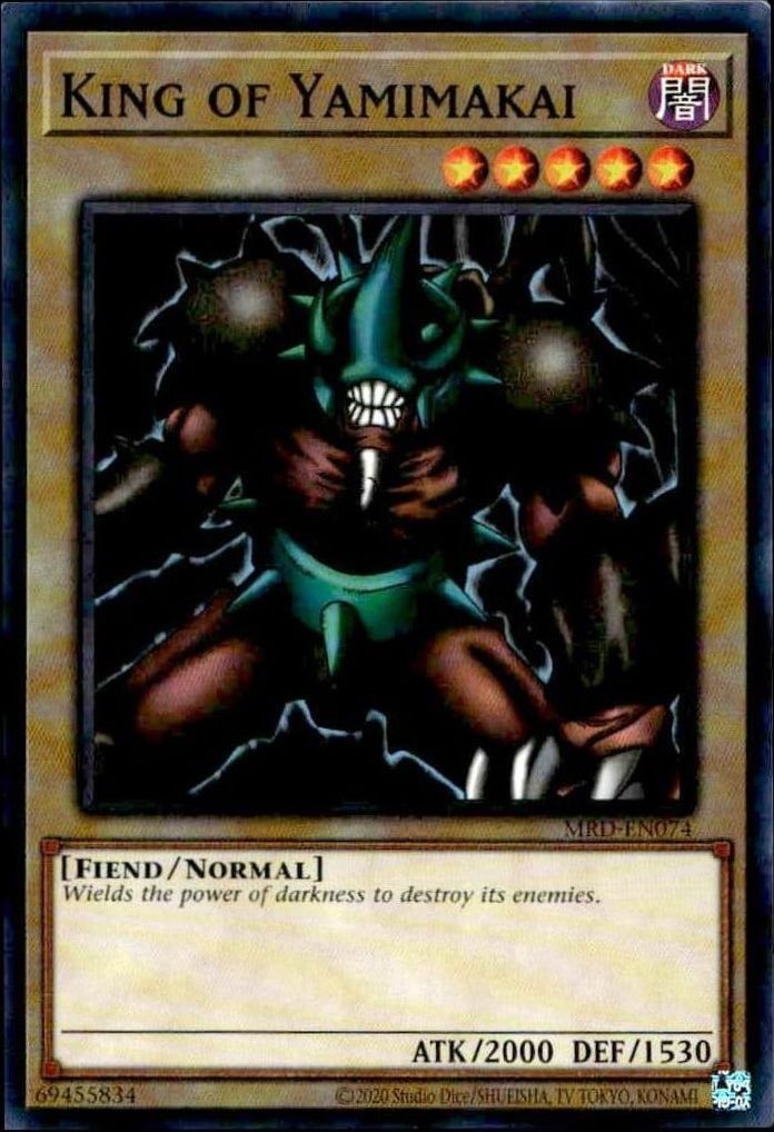 2023 Yu-Gi-Oh Metal Raiders King of Yamimakai #MRD-EN074 trading card