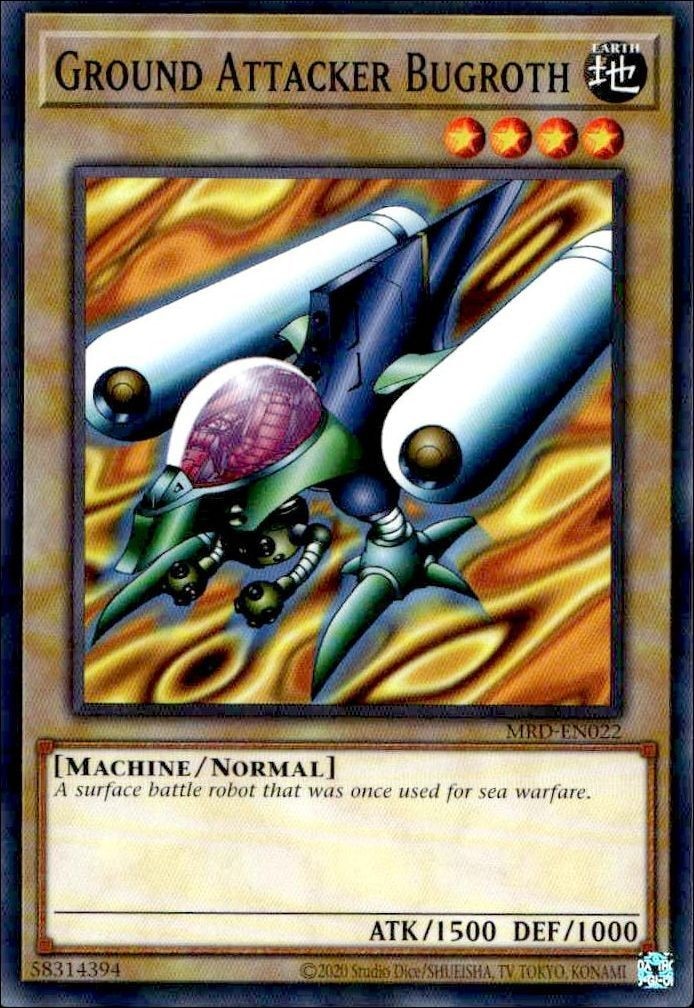 2023 Yu-Gi-Oh Metal Raiders Ground Attacker Bugroth #MRD-EN022 trading card