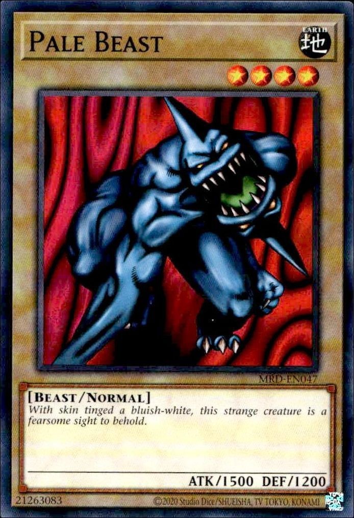 2023 Yu-Gi-Oh Metal Raiders Pale Beast #MRD-EN047 trading card