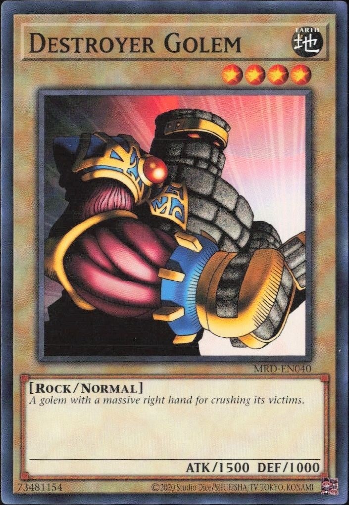 2023 Yu-Gi-Oh Metal Raiders Destroyer Golem #MRD-EN040 trading card