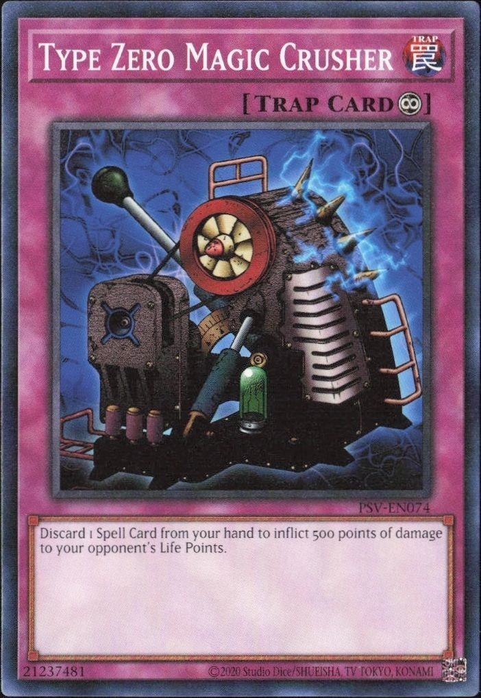 2023 Yu-Gi-Oh! Pharaoh's Servant Type Zero Magic Crusher #PSV-EN074 Yu-Gi-Oh! card front