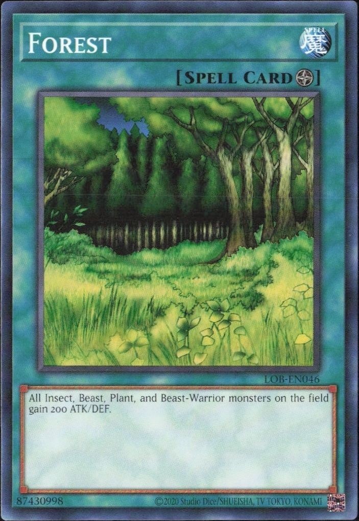 2023 Yu-Gi-Oh Legend of Blue Eyes White Dragon Forest #LOB-EN046 trading card