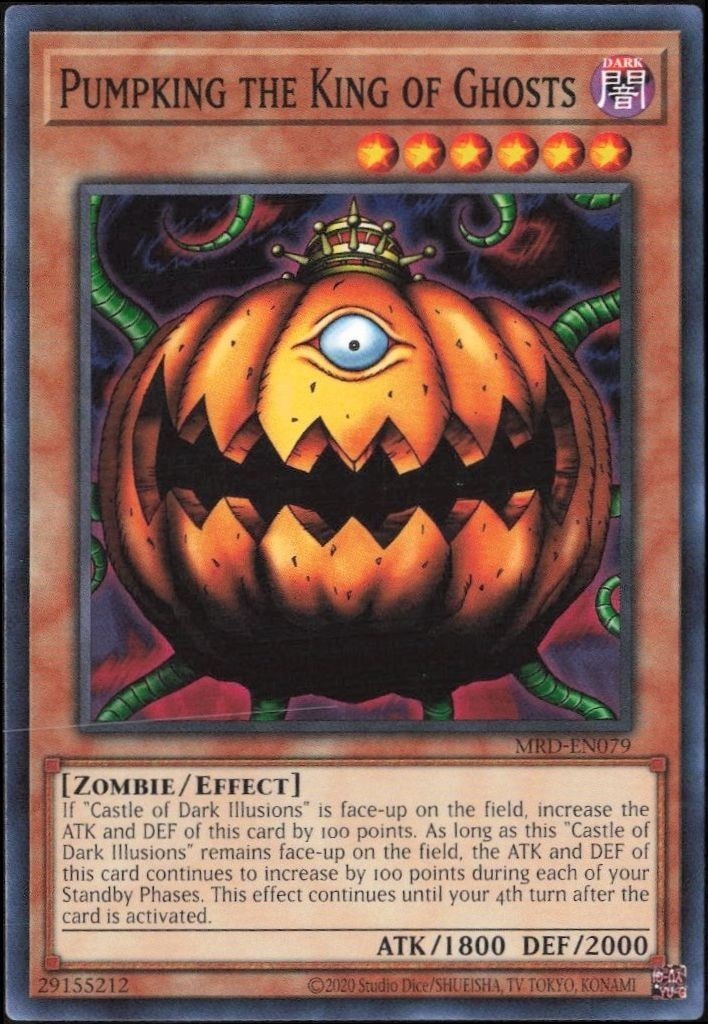 2023 Yu-Gi-Oh Metal Raiders Pumpking the King of Ghosts #MRD-EN079 trading card