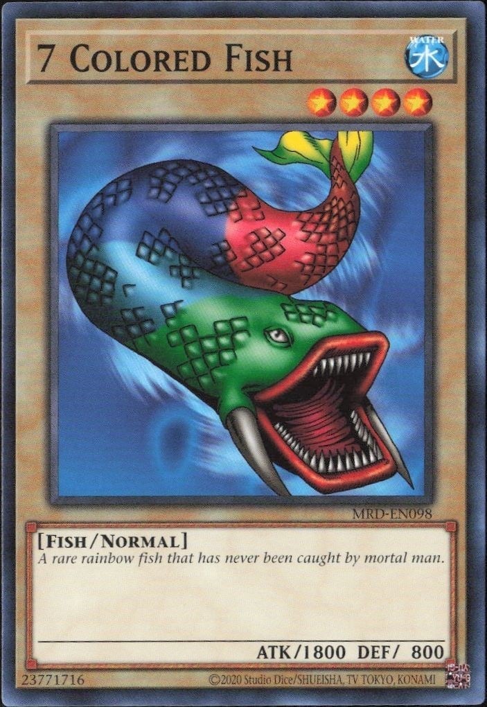 2023 Yu-Gi-Oh Metal Raiders 7 Colored Fish #MRD-EN098 trading card