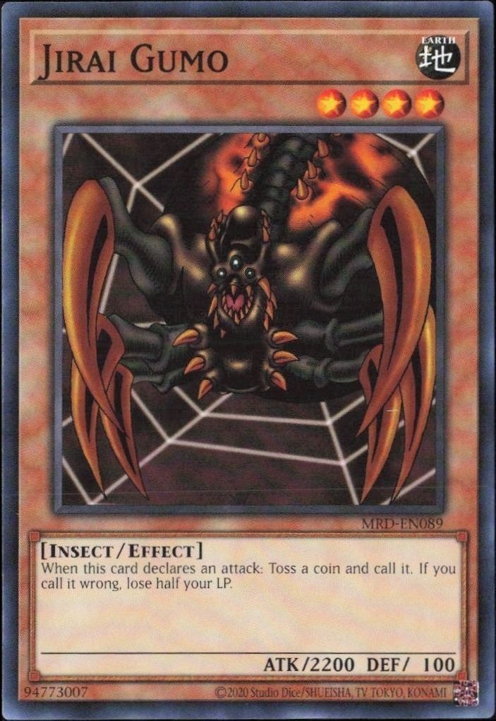 2023 Yu-Gi-Oh Metal Raiders Jirai Gumo #MRD-EN089 trading card
