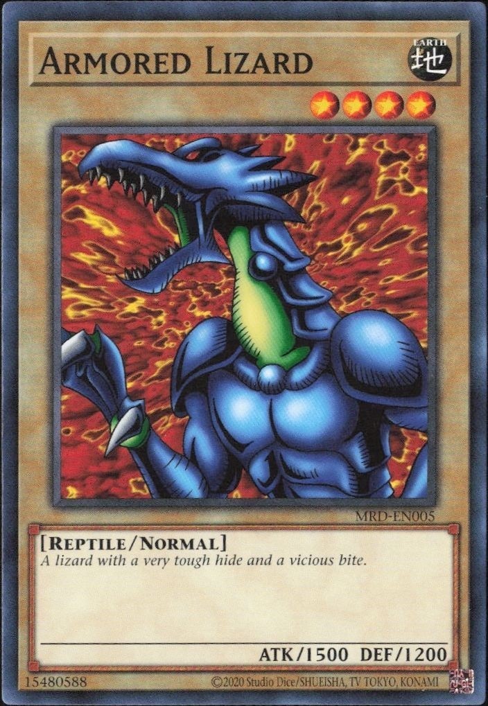 2023 Yu-Gi-Oh Metal Raiders Armored Lizard #MRD-EN005 trading card