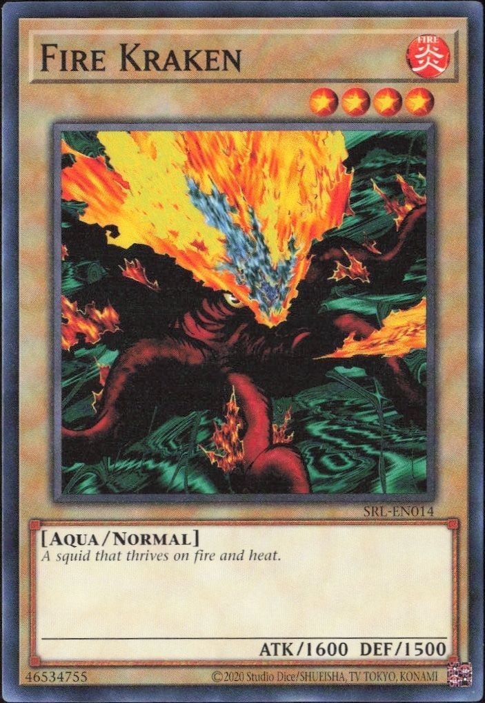 2023 Yu-Gi-Oh! Spell Ruler Fire Kraken #SRL-EN014 Yu-Gi-Oh! card front