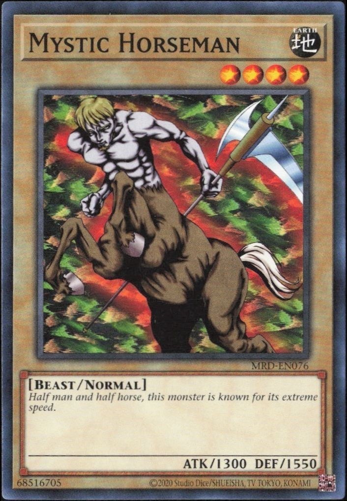 2023 Yu-Gi-Oh Metal Raiders Mystic Horseman #MRD-EN076 trading card