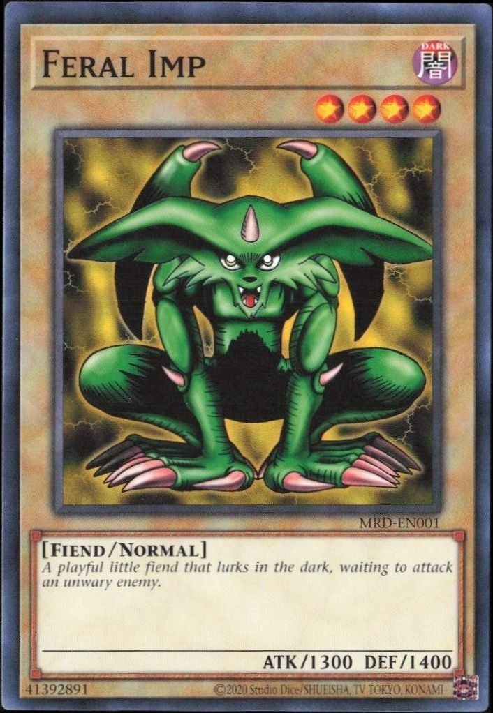 2023 Yu-Gi-Oh Metal Raiders Feral Imp #MRD-EN001 trading card