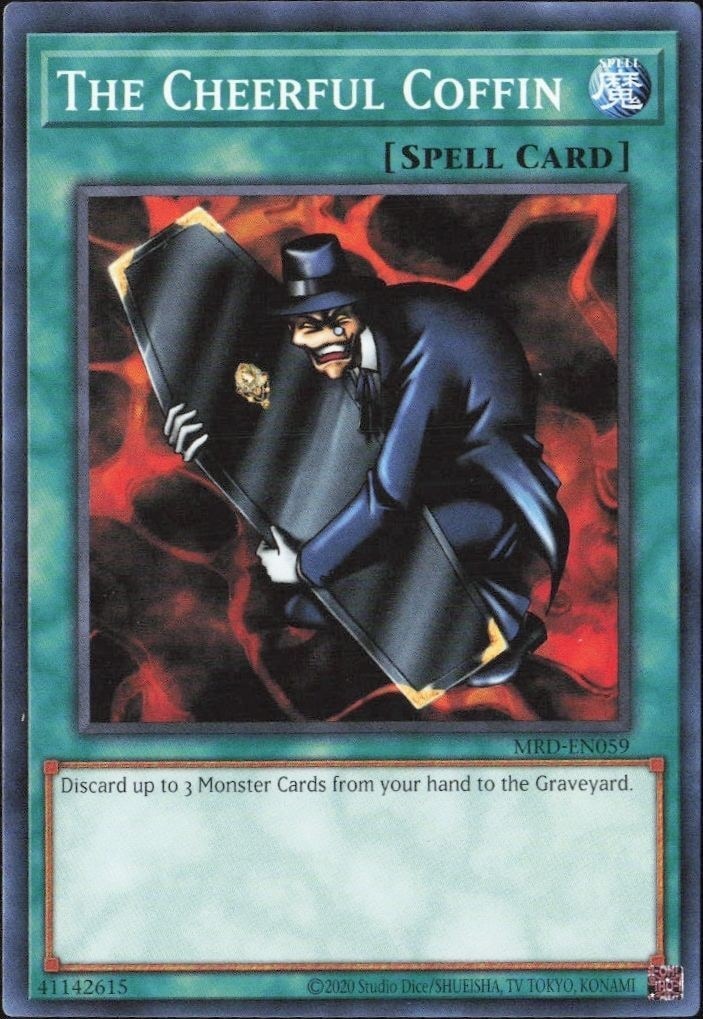 2023 Yu-Gi-Oh Metal Raiders The Cheerful Coffin #MRD-EN059 trading card