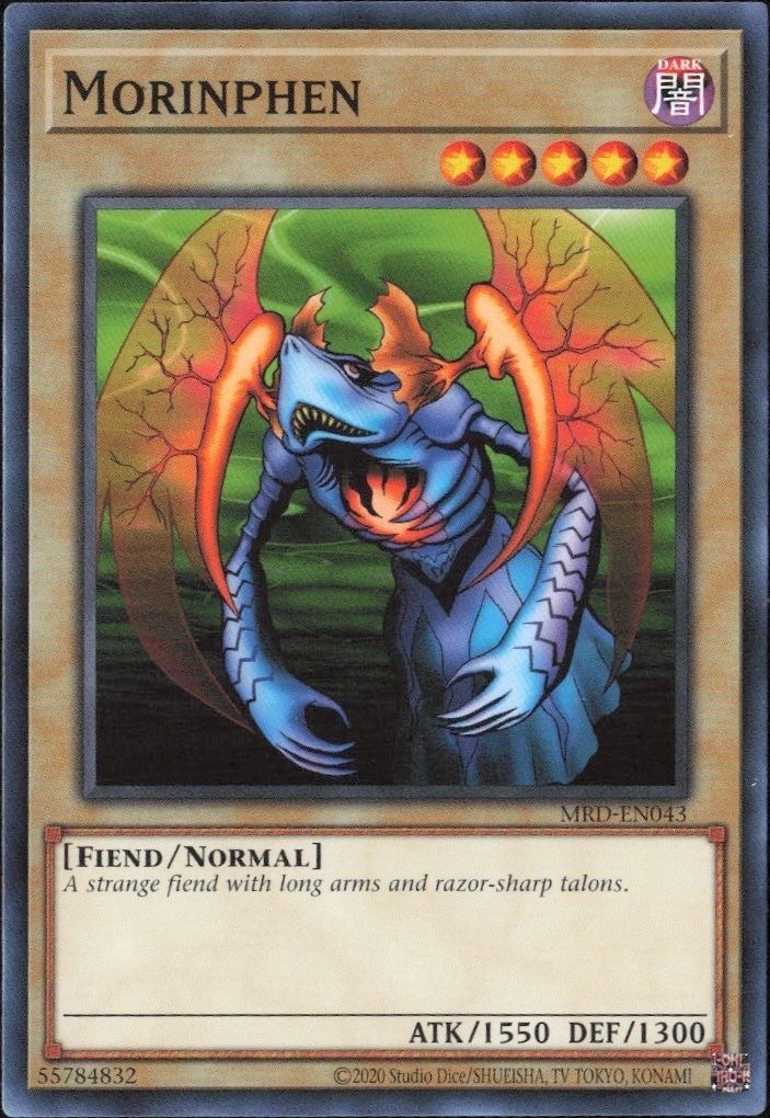 2023 Yu-Gi-Oh Metal Raiders Morinphen #MRD-EN043 trading card