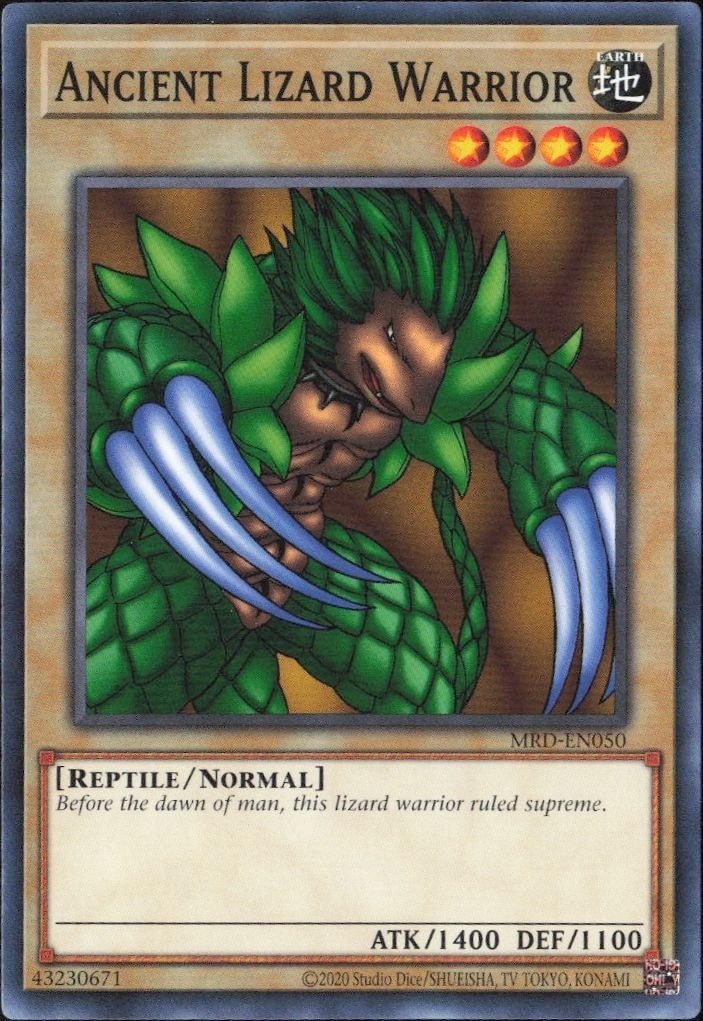 2023 Yu-Gi-Oh Metal Raiders Ancient Lizard Warrior #MRD-EN050 trading card