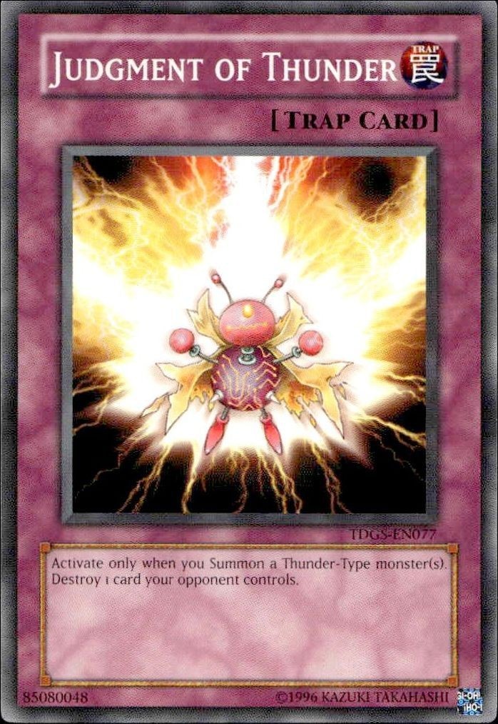 2008-09 Yu-Gi-Oh! the Duelist Genesis Judgment Of Thunder #TDGS-EN077 Yu-Gi-Oh! card front
