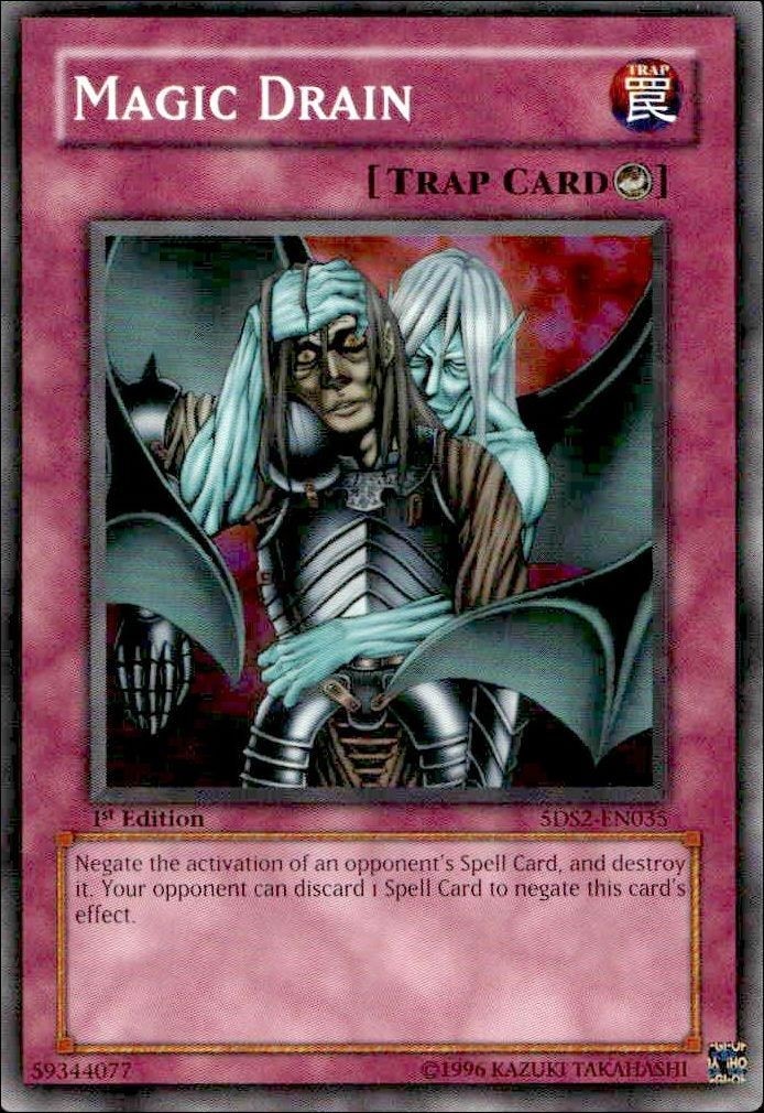 2009-10 Yu-Gi-Oh! 5d's Starter Deck 2009 Magic Drain #5DS2-EN035 Yu-Gi-Oh! card front