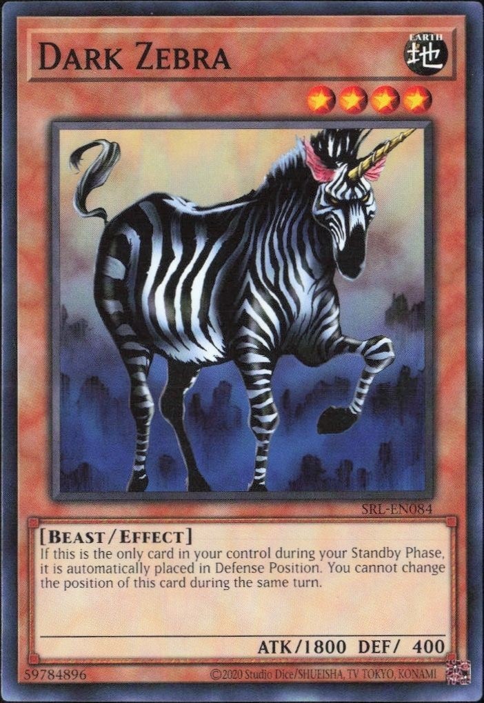 2023 Yu-Gi-Oh! Spell Ruler Dark Zebra #SRL-EN84 Yu-Gi-Oh! card front