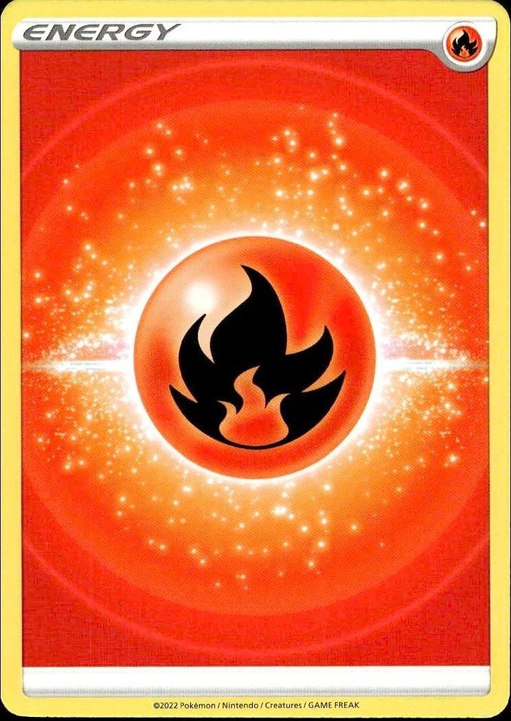 2005 Pokémon Sword & Shield Fire Energy #002/202 trading card
