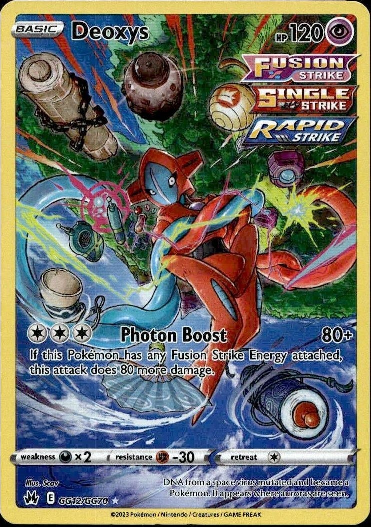 2023 Pokémon Crown Zenith Deoxys #GG12/GG70 Pokémon card front