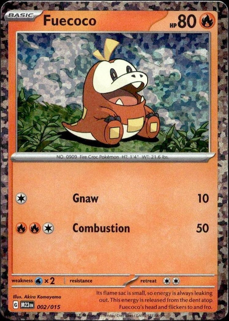 2024 Pokémon McDonald's Collection Fuecoco #002/015 trading card
