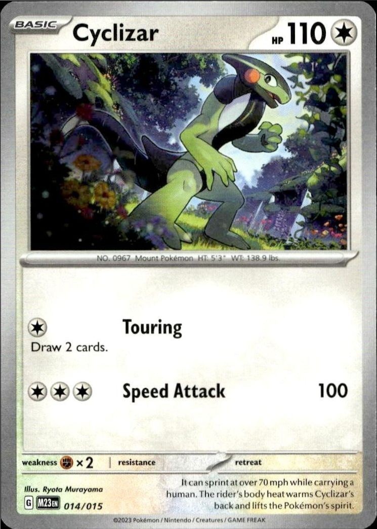 2023 Pokémon McDonald's Collection Cyclizar #014/015 trading card
