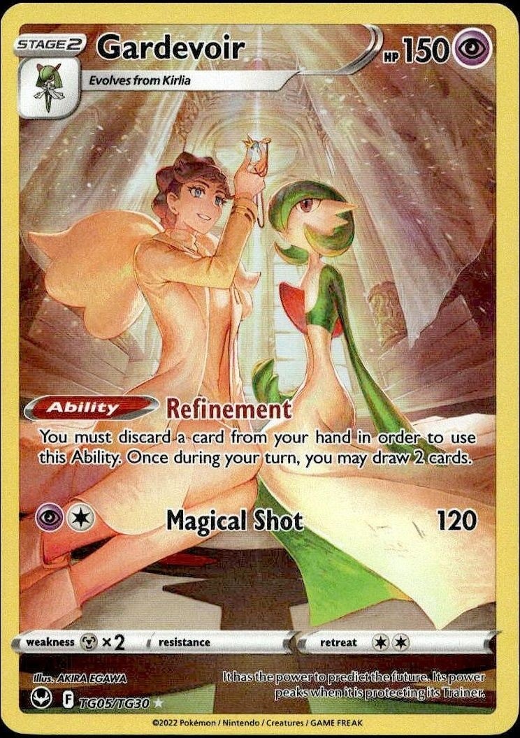 2022 Pokémon Silver Tempest Gardevoir #TG05/TG30 trading card