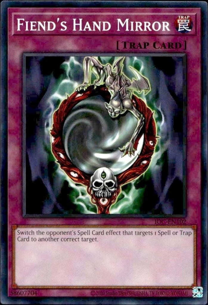 2023 Yu-Gi-Oh Invasion of Chaos Fiend's Hand Mirror #IOC-EN102 trading card