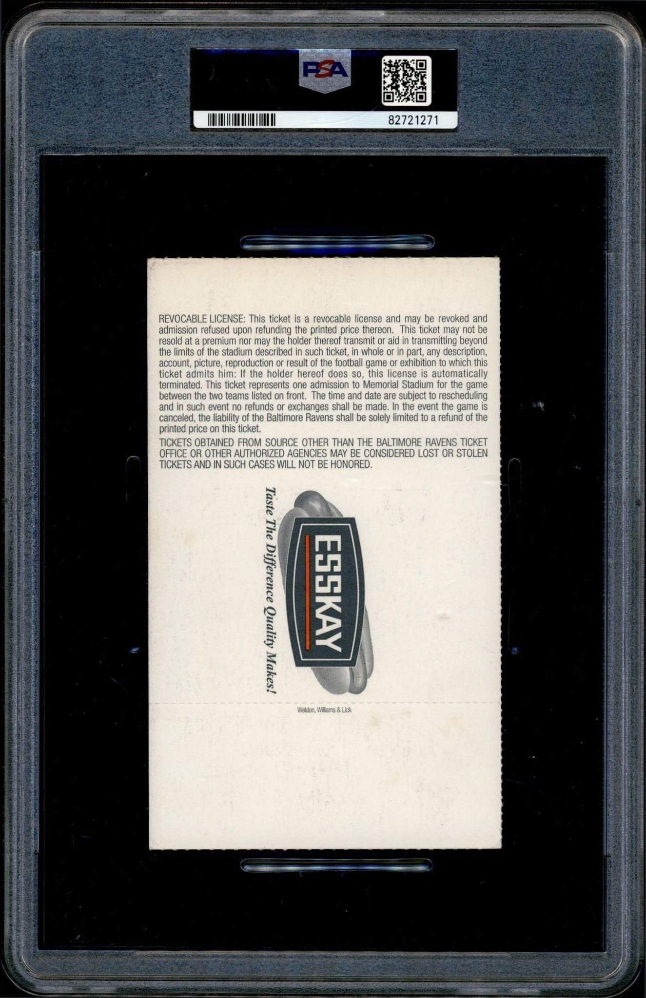  Unknown Unknown tickets trading card back