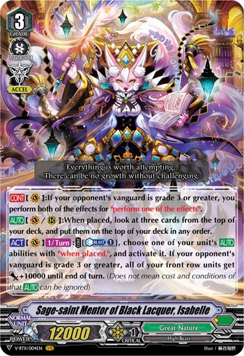 Sage-saint Mentor of Black Lacquer, Isabelle - Image 1