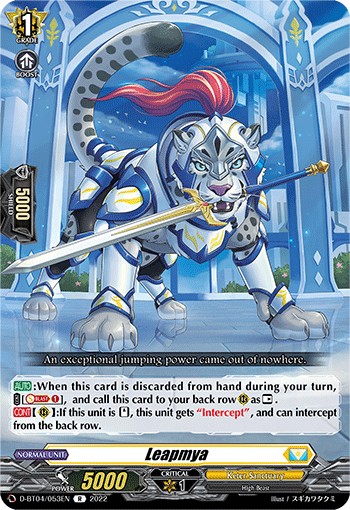 2022 Cardfight!! Vanguard Leapmya #D-BT04/053EN trading card