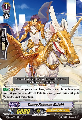 2012 Cardfight!! Vanguard Young Pegasus Knight #BT02/015EN trading card