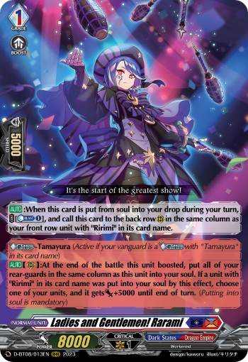 2023 Cardfight!! Vanguard Ladies and Gentlemen! Rarami #D-BT08/013EN trading card