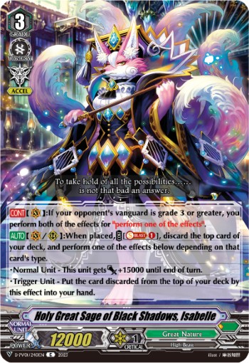 Holy Great Sage of Black Shadows, Isabelle - Image 1