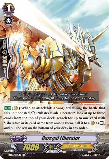 2014 Cardfight!! Vanguard Barcgal Liberator #BT12/012EN trading card