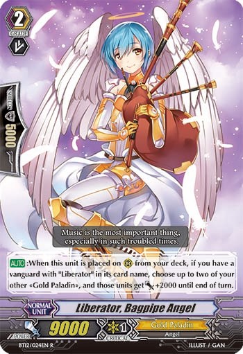 2014 Cardfight!! Vanguard Liberator, Bagpipe Angel #BT12/024EN trading card