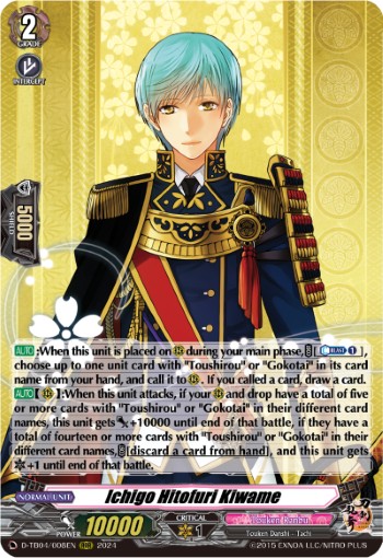 Ichigo Hitofuri Kiwame (Rrr · Normal)