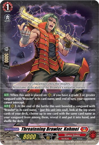 Threatening Brawler, Kohmei (Double Rare · Holo)