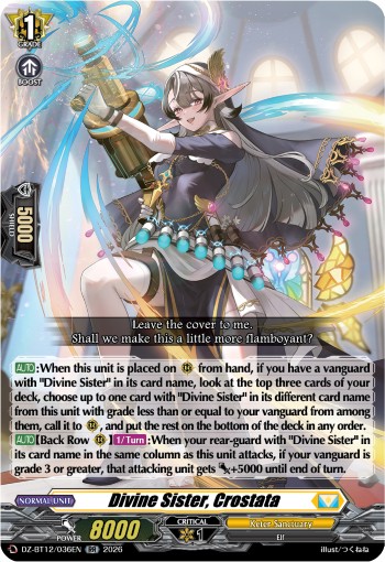 2026 Cardfight!! Vanguard Divine Sister, Crostata #DZ-BT12/036EN trading card