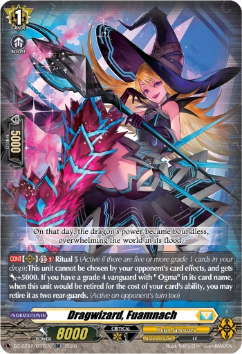 2026 Cardfight!! Vanguard Dragwizard, Fuamnach #DZ-BT12/037EN trading card
