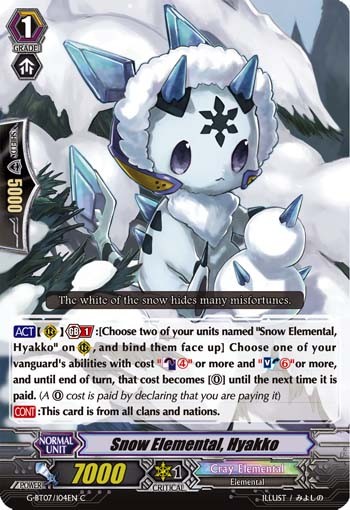 Snow Elemental, Hyakko - Image 1