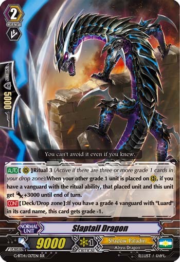 2018 Cardfight!! Vanguard Slaptail Dragon #G-BT14/017EN trading card