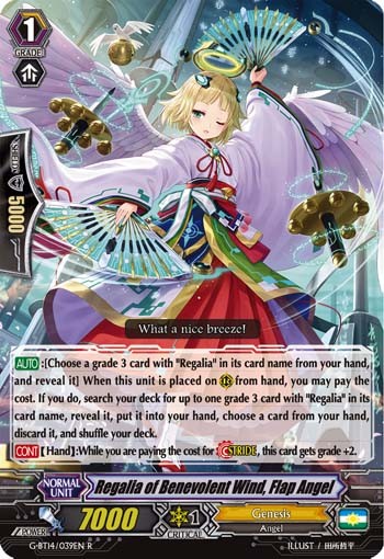 Regalia of Benevolent Wind, Flap Angel (Rare · Normal)
