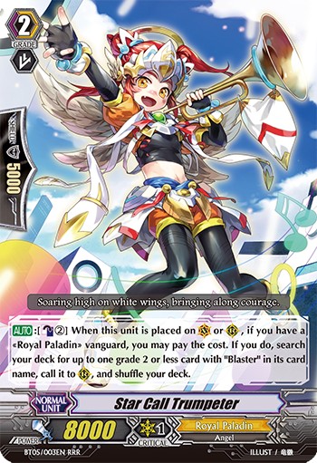 2013 Cardfight!! Vanguard Star Call Trumpeter #BT05/003EN trading card