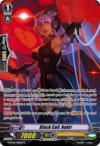 2019 Cardfight!! Vanguard Black Call, Nakir #G-RC02/058EN trading card