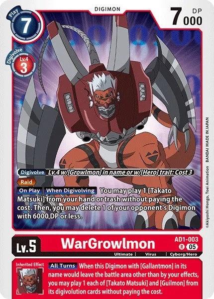 WarGrowlmon (R · Normal)